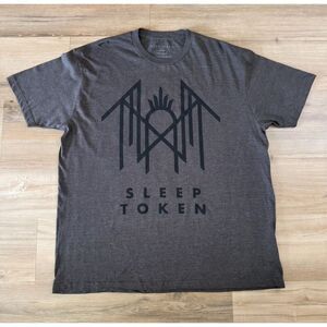 Sleep Token Official Symbol Graphic Gray Shirt Size XL Heavy Metal Vessel Rock
